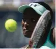  ?? NATHAN DENETTE/THE CANADIAN PRESS ?? Sloane Stephens, on the comeback trail, leans into a return in Saturday’s quarter-finals.