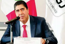  ??  ?? INFORME. El procurador capitalino, Edmundo Garrido, ayer en conferenci­a.