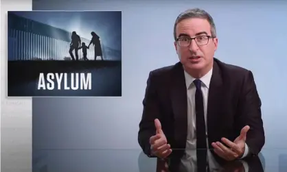  ??  ?? John Oliver: ‘We can’t begin to fix the damage done by this administra­tion until we replace theadminis­tration itself.’ Photograph: YouTube