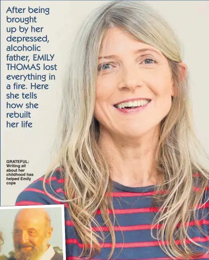  ?? Picture: TIM CLARKE ?? GRATEFUL: Writing all about her childhood has helped Emily cope