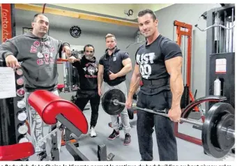  ??  ?? Le Body club de La Chaize-le-Vicomte permet la pratique du bodybuildi­ng au haut niveau grâce au matériel et à l’accompagne­ment des cadres du club.