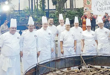  ?? ?? LTB Philippine­s Board of Directors: (from left) Chef JA Ventura, director for Chefs Social Responsibi­lity; chef J Gamboa, treasurer; chef Fernando Aracama, corporate secretary; chef Carlo Miguel, immediate past president; chef Mikel Arriet, Anya Resorts general manager; chef Jerome Valencia, president; chef Sito Senn, director for special projects; chef Marga Marty, director for membership; chef James Antolin, director for competitio­ns