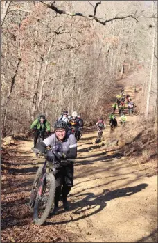  ?? ?? The first climb during a past Buffalo Headwaters Challenge.