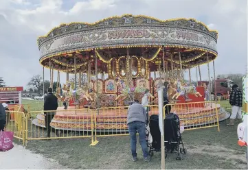  ?? ?? Fairground ride at Ardingly Winter Fair