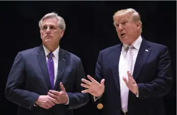  ?? AL DRAGO/THE NEW YORK TIMES ?? House Majority Leader Kevin McCarthy has sought to position himself as Trump’s indispensa­ble man in Congress.