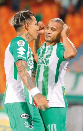  ?? FOTO MANUEL SALDARRIAG­A ?? Con el gol ante Águilas Macnelly Torres llegó a 34 goles con la camiseta de Nacional, 27 de estos Liga.