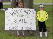  ?? JEN FORBUS — THE MORNING JOURNAL ?? Future Wildcats to line up to watch the Keystone state championsh­ip parade on June 26 in LaGrange.