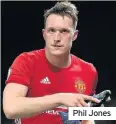  ??  ?? Phil Jones