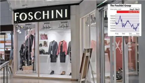  ?? | ARMAND HOUGH African News Agency (ANA) ?? THE FOSCHINI Group has posted a strong performanc­e from its Australian market with turnover rising to nearly R16bn.