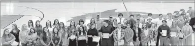  ?? COURTESY PHOTO ?? This photo shows Lincoln High School seniors who earned certificat­ions during the 2016-17 school year. Certificat­ions were earned in courses that included CPR, personal care assistant, forklift driving and computer programmin­g. These certificat­ions were possible through a United Way grant received last summer. Lincoln last week received another United Way grant to expand the program.