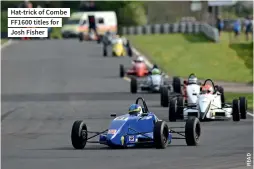  ??  ?? Hat-trick of Combe FF1600 titles for Josh Fisher