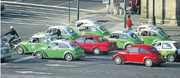  ?? Picture: Getty Images ?? VW Beetles in Mexico, where production of the car has ceased.