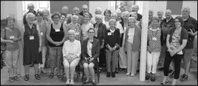  ??  ?? The gathering of volunteers at the Colchester Historeum during June. Front row, from left, Nan Harvey and Margaret Mulrooney. Second Row, Helen Zolkivski, Elinor Maher, Janet Eisses, Mary Campbell, Shery Taylor, Carol Campbell, Gladys Otterson, Helen...