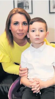  ??  ?? Save my son Lisa is pleading with the government and health profession­als to prescribe medical cannabis to treat her son Cole’s severe epilepsy