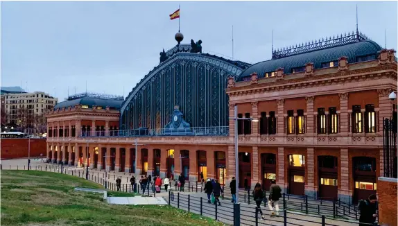  ??  ?? As the most important railway station in Spain, Atocha was the very first train depot that Madrid ever had.