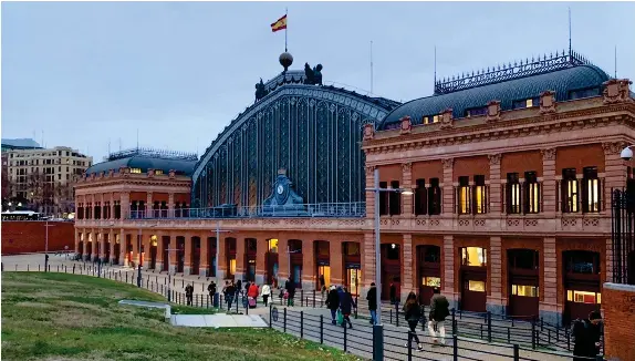  ??  ?? As the most important railway station in Spain, Atocha was the very first train depot that Madrid ever had.