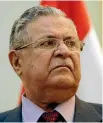  ??  ?? Jalal Talabani, the armed rebel became a conciliato­r in power.