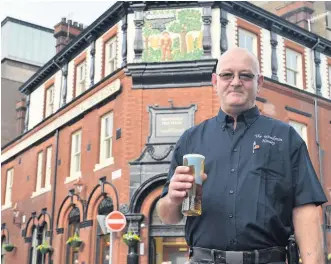  ??  ?? Manager Guy Thorburn outside the pub.