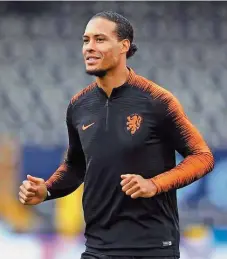  ??  ?? Van Dijk diz-se focado na Liga das Nações