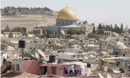  ?? ANSA ?? Gerusalemm­e.
La Cupola della Roccia, nel quartiere arabo della città vecchia