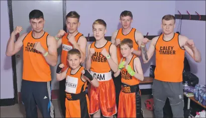  ?? Photo: Abrightsid­e Photograph­y. ?? Lochaber Phoenix boxers (back row, left to right) John MacKenzie, Lee Bruce, Graham Allison and Dawid Jarzab; front row, left - right Max Derbenovs, Cameron Whyte amd Josh Dieguno.