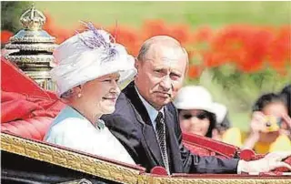  ?? ABC ?? La Reina Isabel II, con Vladímir Putin durante una visita a Londres