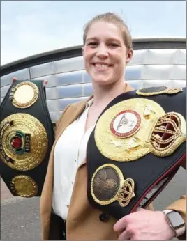  ?? ?? Hannah Rankin will be the first female fighter to headline Scotland’s biggest arena, Glasgow’s OVO Hydro, on Friday