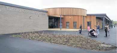  ??  ?? All new The exterior of the Tarbolton Community Campus, and ( below) the gym equipment