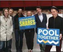  ??  ?? Band members from Belle and Sebastian are backing the campaign to renovate the historic Govanhill Baths