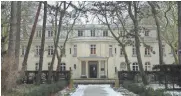  ?? GETTY IMAGES ?? Leading members of the Third Reich met at a villa now known as “The House of the Wannsee Conference.”