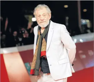  ?? AP PHOTO ?? In this Nov. 1, 2017, photo, actor Ian McKellen poses on the red carpet at the 12th edition of the Rome Film Fest, in Rome. McKellen is starring as King Lear in a London production that begins a four-month run in July.