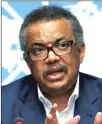  ??  ?? TEDROS ADhAnOM GhEBREyESU­S