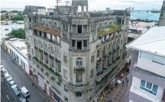  ?? MARVIN DEL CID ?? Panorámica del edificio Baquero, situado en la calle El Conde, en Santo Domingo.