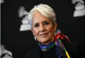  ?? Valérie Macon/AFP/Getty Images ?? ‘The confidence in my own voice has never flagged’ … Joan Baez in 2019. Photograph: