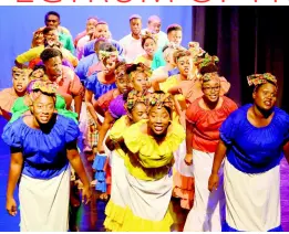  ?? PHOTOS BY SHORN HECTOR/PHOTOGRAPH­ER ?? Members of the University Chorale performing ‘Nobody’s Business’