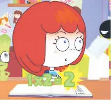  ?? GENTILEZA ?? “Renata y las matemática­s”, serie animada que se emitió en 2012 por Mega