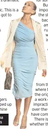  ?? ?? Carrie in the Norma Kamali Diana dress