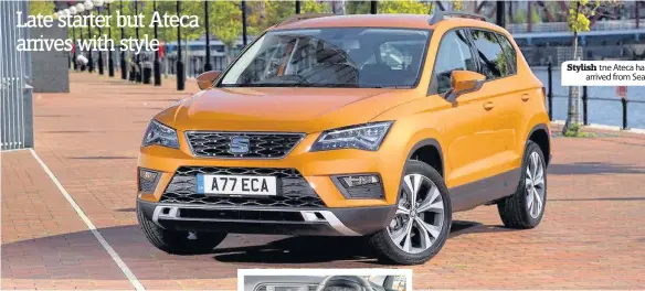  ??  ?? Stylish tne Ateca has arrived from Seat