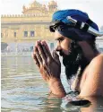  ??  ?? The Golden Temple at Amritsar is one of the most revered spiritual sites of Sikhism