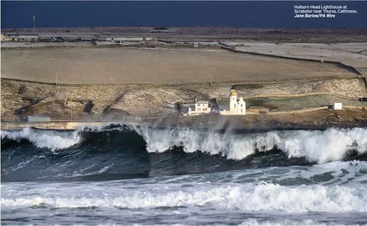  ?? Jane Barlow/pa Wire ?? Holborn Head Lighthouse at Scrabster near Thurso, Caithness.