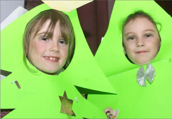  ??  ?? 1999: Stephanie Hernon and Ellen Gill who took part in the Realth na Mara NS Annual Christmas Play.