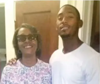  ?? SUPPLIED PHOTO ?? Debra West struggled to raise her son Kendall Brown, who was shot to death during Chicago’s bloodiest weekend of 2018.