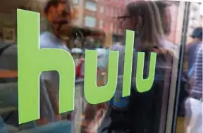  ?? Associated Press file photo ?? Hulu provides a range of material from multiple sources.