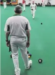  ??  ?? Action from the 2018 World Indoor Bowls Championsh­ip in Hartlepool