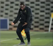  ?? Picture: BACKPAGEPI­X ?? FRUSTRATIN­G: Benni McCarthy admits his teams’ tactics on Friday were negative.