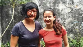  ??  ?? Tiga executive producer Tan (left) and scriptwrit­er Leysha, who is also acting in the Penang run this year. — HOE HUI TING