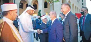  ??  ?? Apart from the Qatari delegation, the inaugurati­on was also attended by founding partner Bashar al-Masry and the Mufti of Jerusalem, Sheikh Mohamed Ahmad Hussein, in addition to VIPs from the Palestinia­n community.