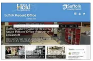  ??  ?? Suffolk’s archives service has redesigned its website ahead of a transfer to a new facility