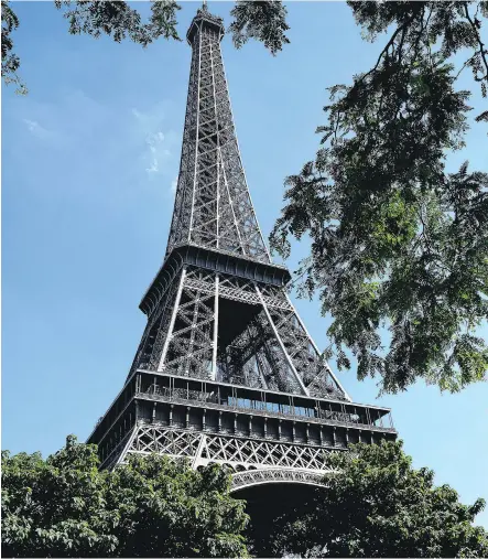  ?? EVELYNE HOROVITZ ?? At the Eiffel Tower, we skipped the pricey elevator ride to the top in favour of cheaper tickets to walk the 669 stairs to the next floor.