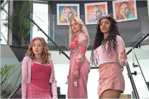  ?? WHILDEN/PARAMOUNT PICTURES JOJO ?? From left, Bebe Wood, Reneé Rapp and Avantika in the new “Mean Girls.”